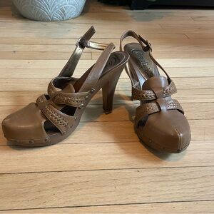 Candie's Brown Strappy Heels